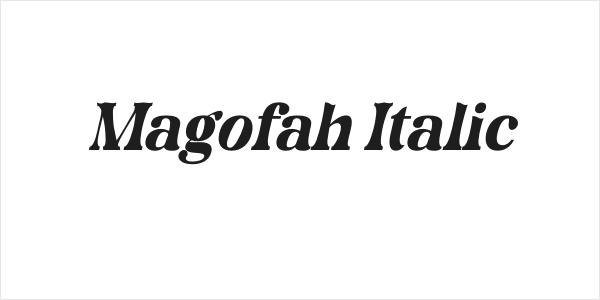 Magofah Italic Logo