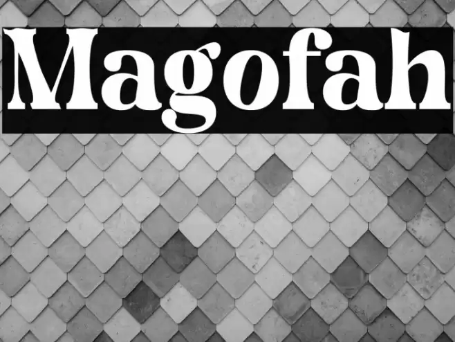 Magofah Font examples