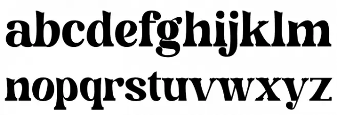 Magofah Schriftart Kleinbuchstaben