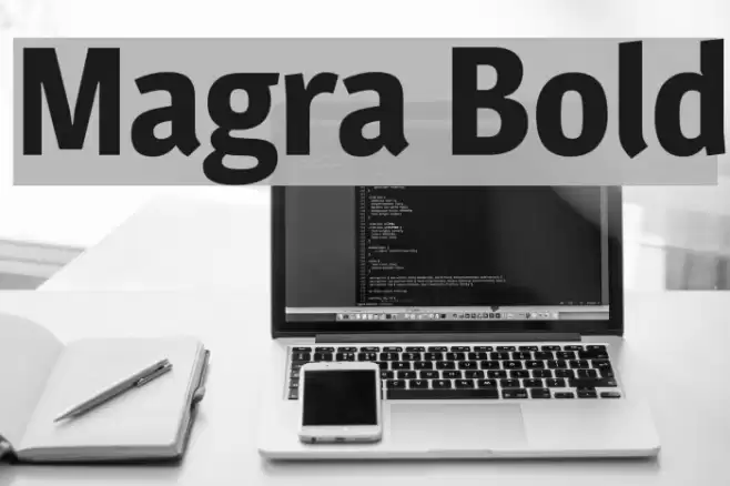 Magra Bold Font examples