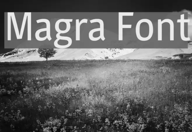 Magra Font examples