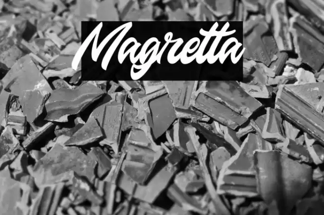 Magretta Font examples