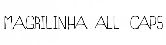 Magrilinha All Caps  Free Fonts Download