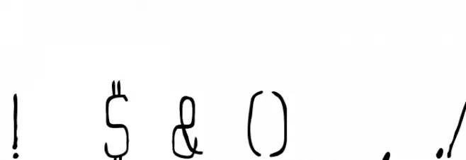 Magrilinha All Caps Font OTHER CHARS