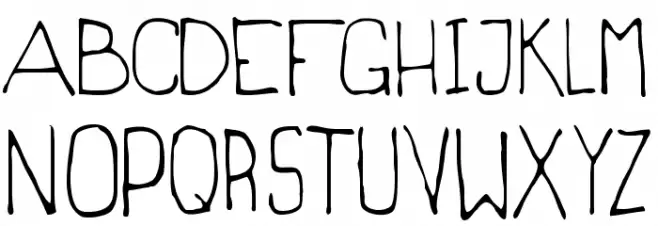 Magrilinha All Caps Шрифта ВЕРХНИЙ