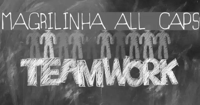 Magrilinha All Caps Font examples
