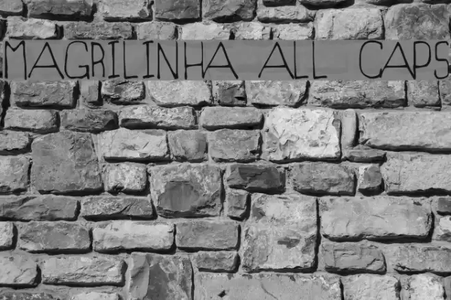 Magrilinha All Caps Font examples