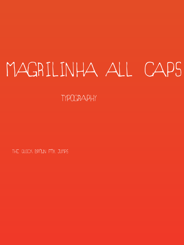 Magrilinha All Caps Poster