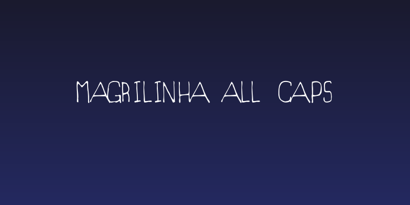 Magrilinha All Caps Social Header