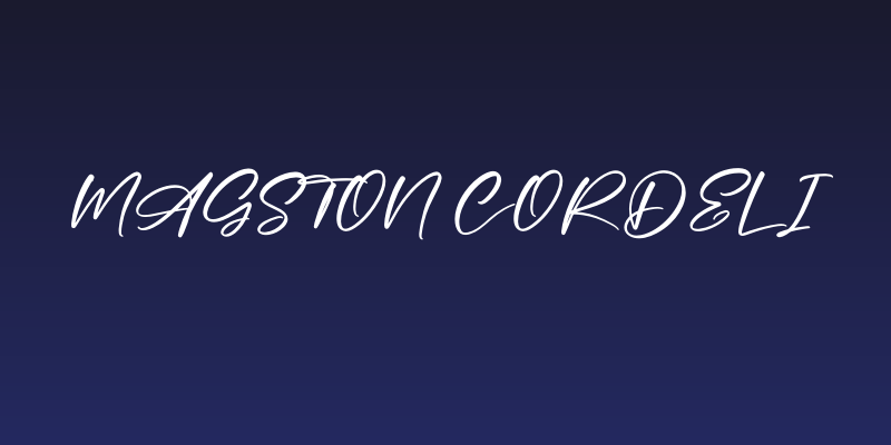Magston Cordeli Social Header