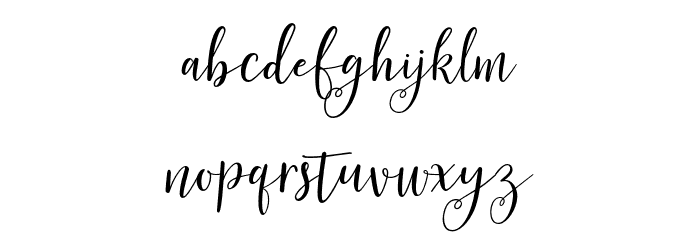 Magtina Font LOWERCASE