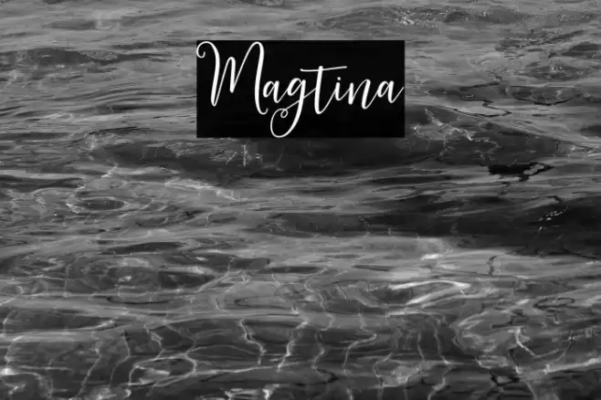 Magtina Font examples