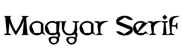 Magyar Serif  font caratteri gratis