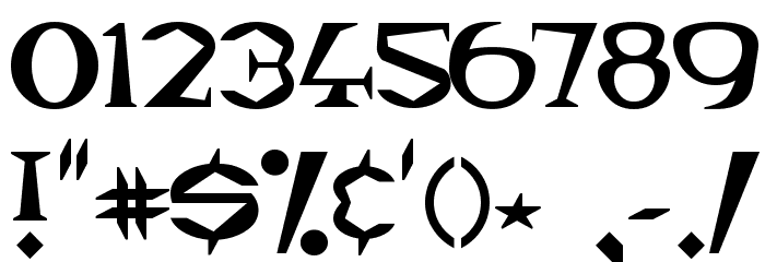 Magyar Serif Font OTHER CHARS