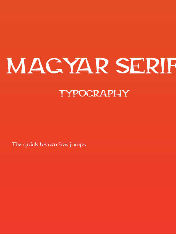 Magyar Serif Poster
