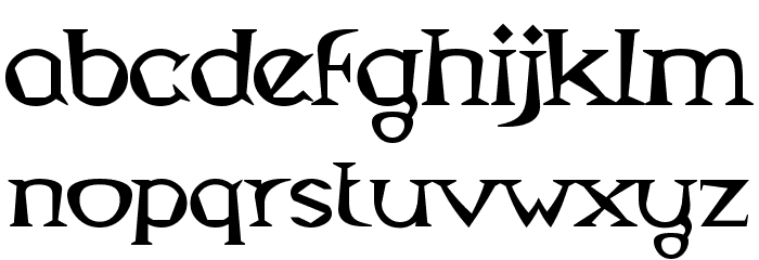 Magyar Serif Font LOWERCASE