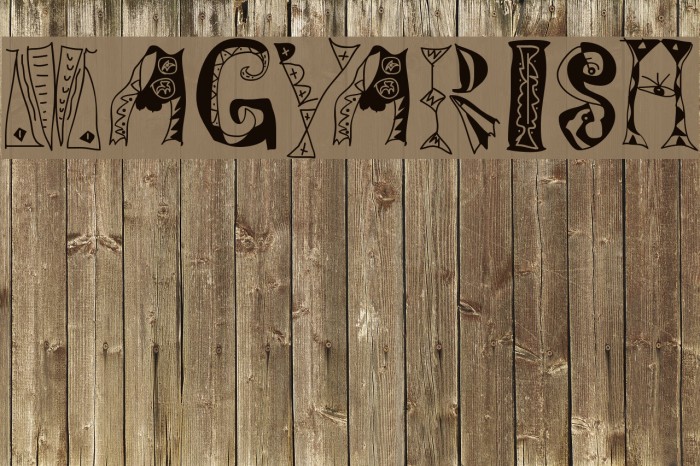 Magyarish Font examples