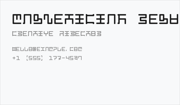 Magzetician Regular Business Card