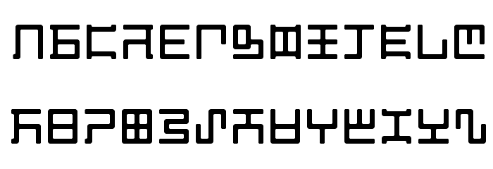 Magzetician Regular Font LOWERCASE