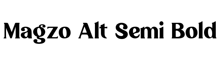 Magzo Alt Semi Bold  Free Fonts Download