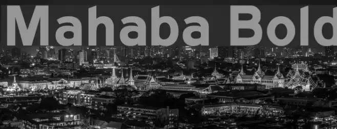 Mahaba Bold Font examples