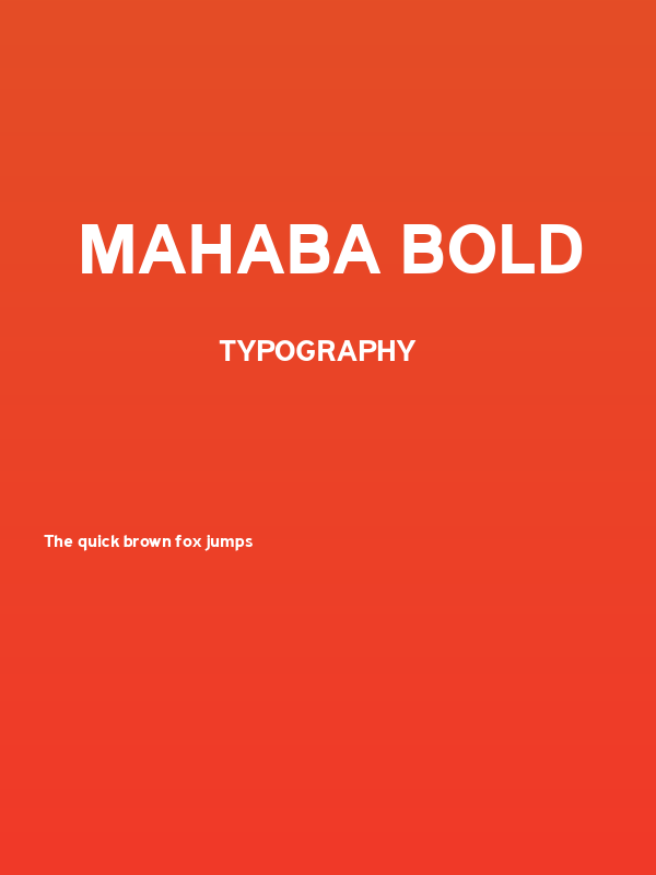 Mahaba Bold Poster