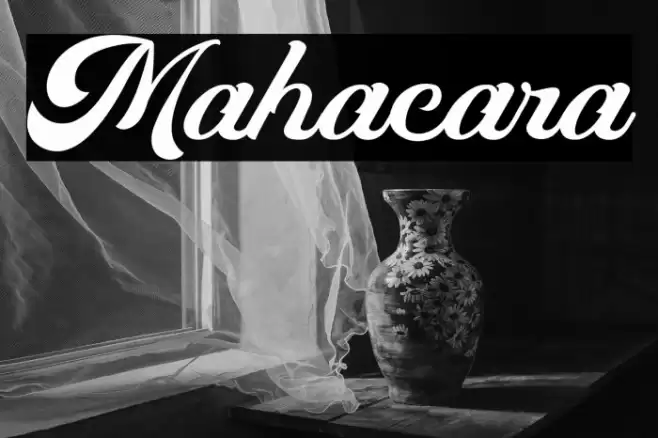Mahacara Font examples