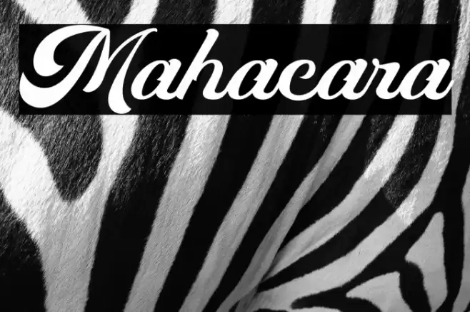 Mahacara Font examples