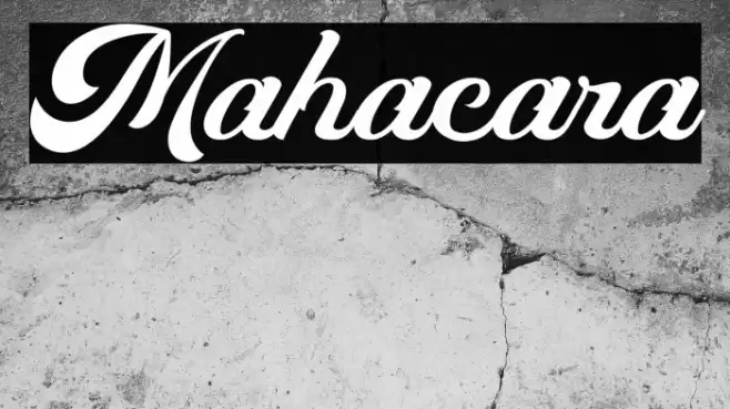 Mahacara Font examples