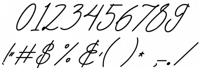 Mahadetty Font OTHER CHARS