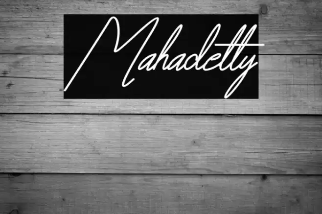 Mahadetty Font examples