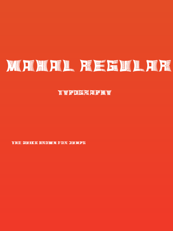 Mahal Regular Poster