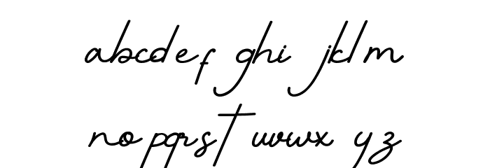 Mahallini Font LOWERCASE