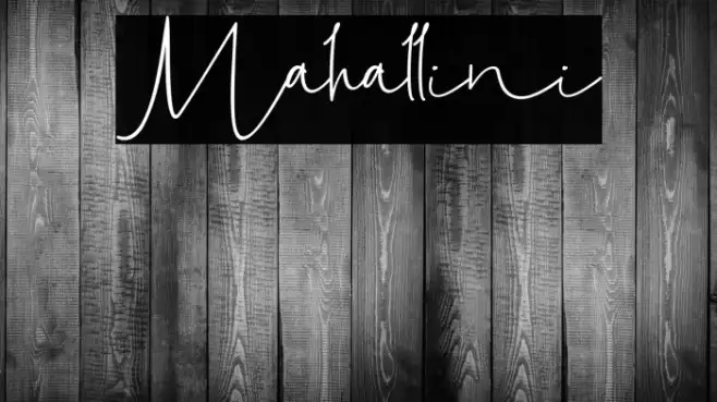 Mahallini Example 3