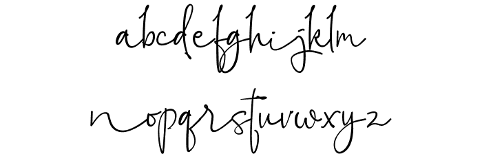 Mahallini Font LOWERCASE