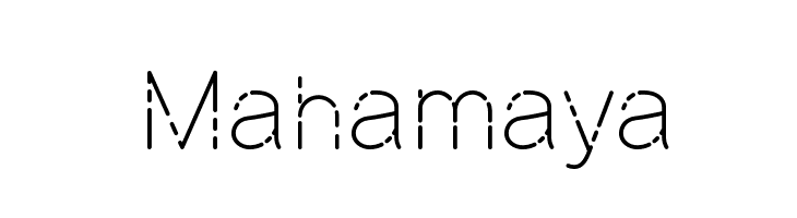 Mahamaya Шрифта