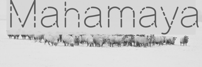 Mahamaya Шрифта examples