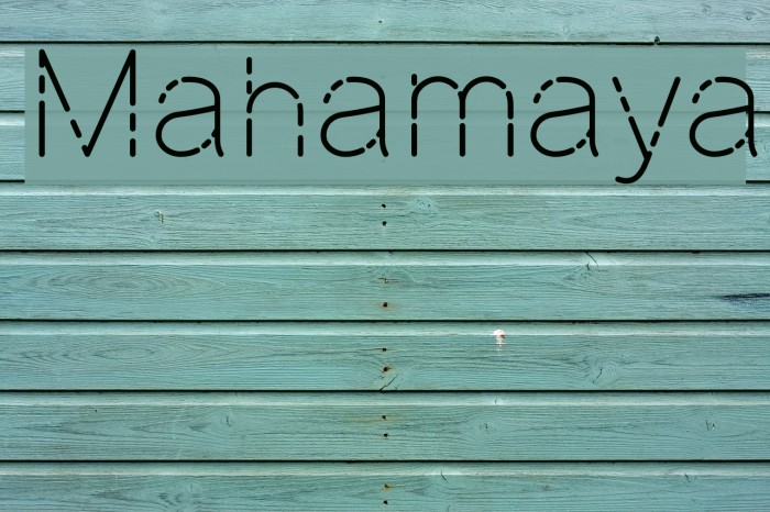 Mahamaya Шрифта examples
