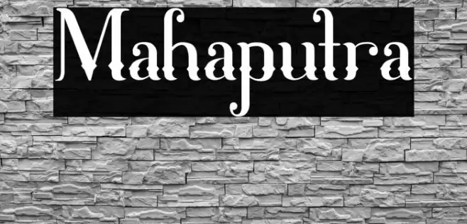 Mahaputra Font examples