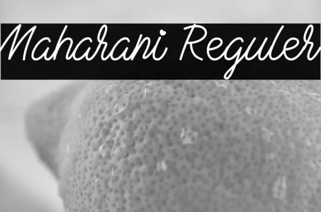 Maharani Reguler Example 1