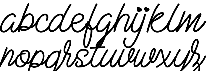 Maharani Reguler Font LOWERCASE