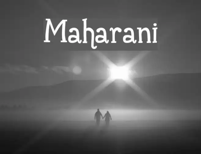 Maharani Font examples