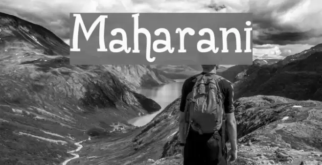 Maharani Font examples