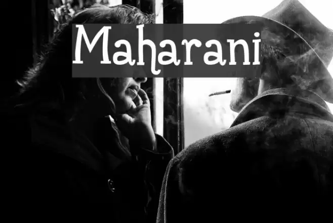 Maharani Font examples
