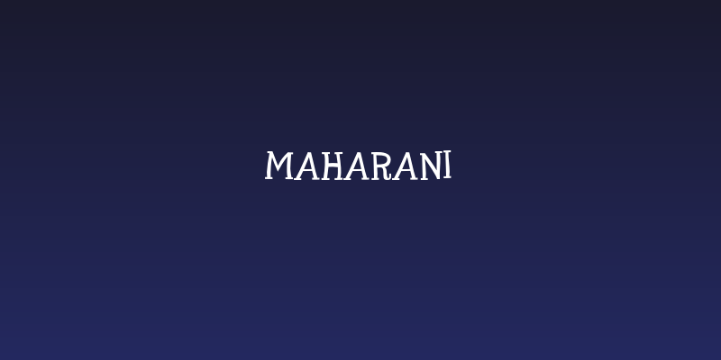 Maharani Social Header