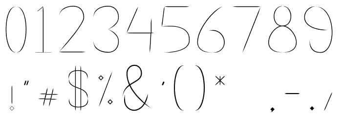 Maharessa Font OTHER CHARS