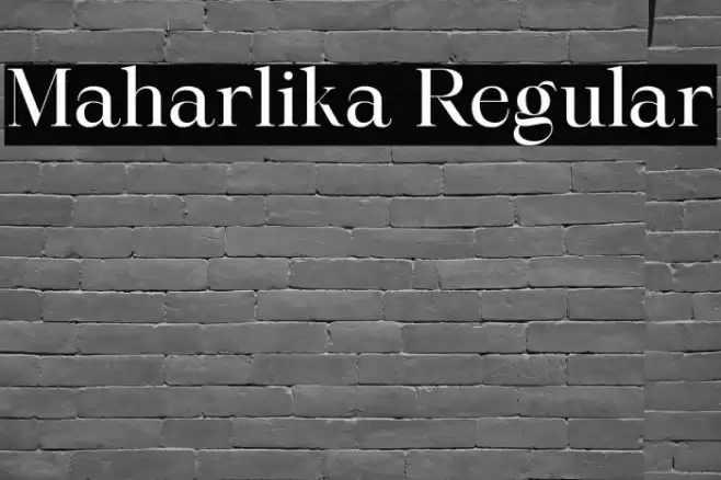 Maharlika Regular Font examples