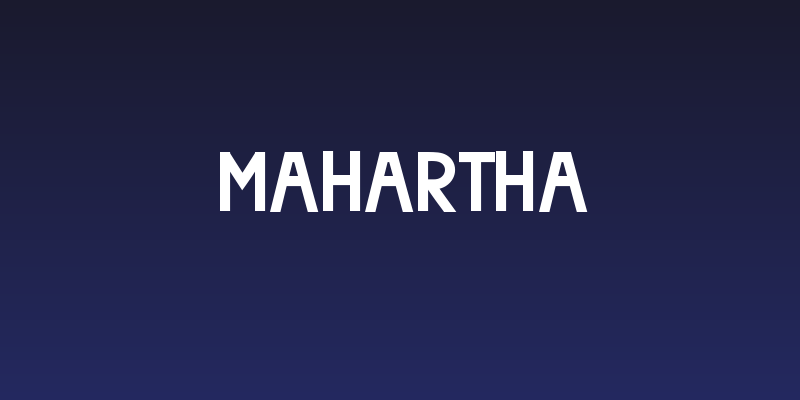 Mahartha Social Header
