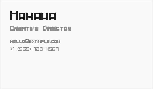 Mahawa Business Card
