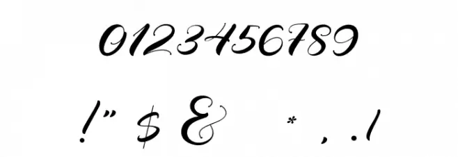 Mahdaleina Font OTHER CHARS